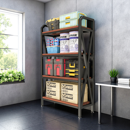 56.30'' Bakers Rack 4-Level Storage Shelves Metal And Wooden Kitchen Shelves, Kitchen Organizers And Storage - view 4