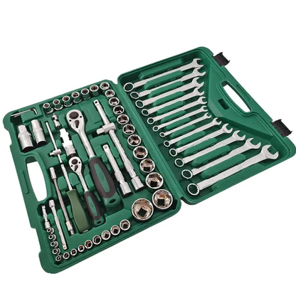 61-Piece Mechanics Tool Set, Socket Tool Set - Including Ratchet Set Metric Drive Socket Wrenches Set - view 6