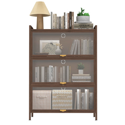 44'' Tall Metal 3 Flip Doors Cabinet, With Ample Storage Space For Bedroom, Office, Living Room, Hallway - view 8