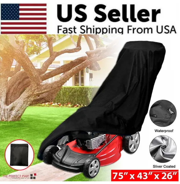 Waterproof Lawn Mower Cover Heavy Duty UV Protector For Push Mower Universal Fit - view 6