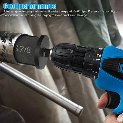 6x Swaging Tool Drill Bit Set Air Conditioner Copper Pipe Flaring Tube Expander - view 3