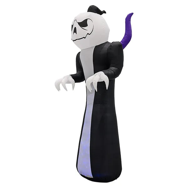 12FT Giant Halloween Inflatable Blow Up Decorations, Grim Reaper With Jack-o'-Lantern Pumpkin Head And 3-Color LED - view 3