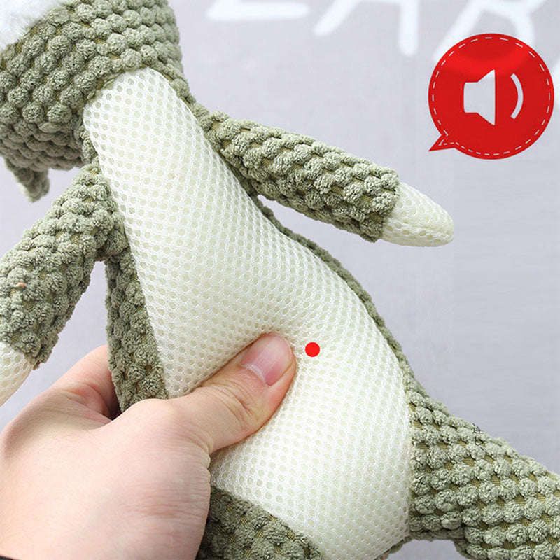 Plush Cartoon Puppy Dog Toy Pet Dog Chew Squeak Toys For Small Dogs Teeth Grinding Pet Products Dog Accessories - view 3