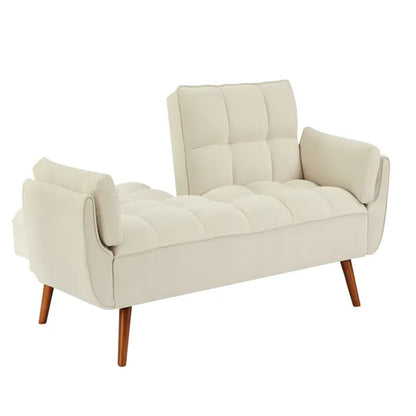 New Design Linen Sofa Furniture Adjustable Backrest Easily Assembled Reclinerst-BEIGE - view 10
