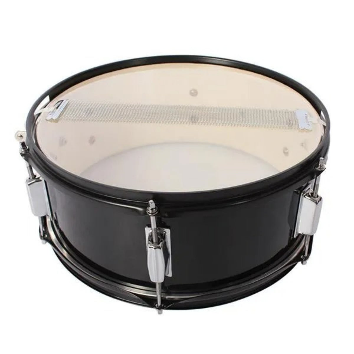 14 X 5.5 Inches Professional Marching Snare Drum & Drum Stick & Strap & Wrench Kit Black - view 5