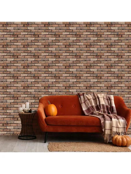10 Pack 3D Brick Wall Stickers 3D Wall Panels Peel And Stick White Brick Wallpaper PE Foam Self Adhesive Wallpaper
