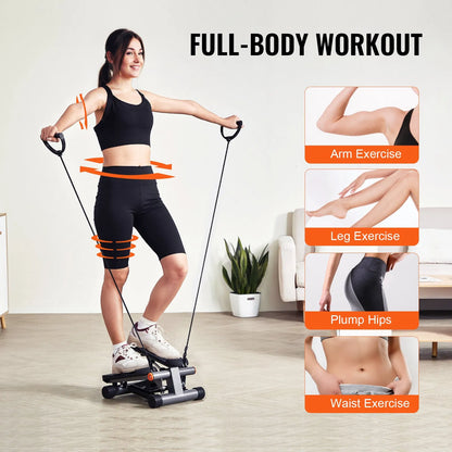 Stair Stepper For Exercise At Home Hydraulic Mini Stepper With Resistance Band - view 10