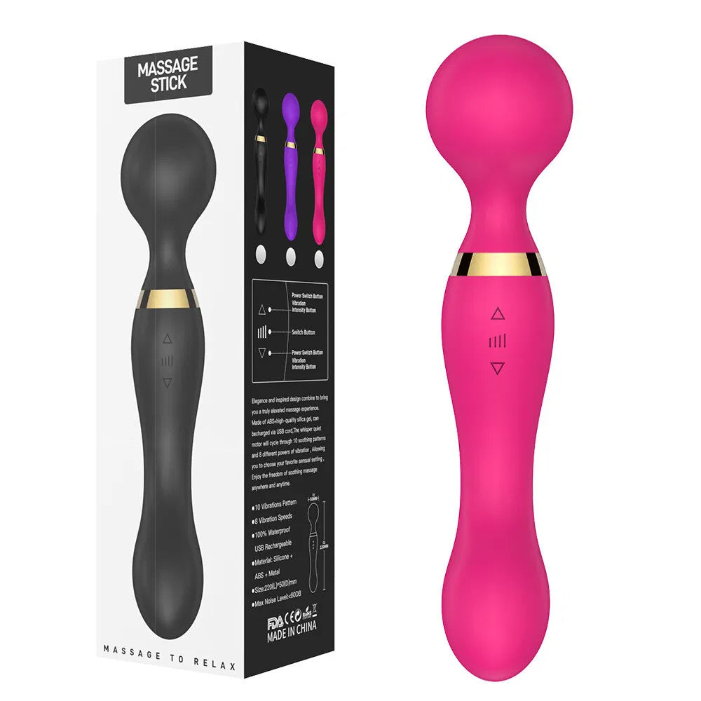 Multispeed Vibrating Rechargeable Magic Massager Wand Personal Full Body Therapy - view 6