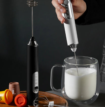 Electric Coffee Frother, Household Milk Frother, Milk Foam Frother, Handheld Cordless Milk Frother - view 3