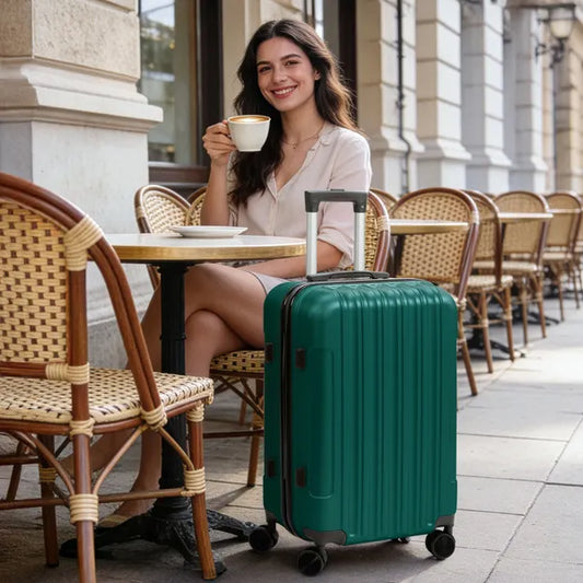 Three-in-one Textured Frosted Case Shell, Non-TSA Customs Lock, 28-inch Detachable Wheels, ABS Trolley Case, 20in, 24in - view 2