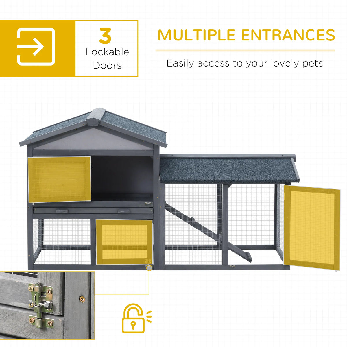 Rabbit Cage Outdoor, Rabbit House - view 5