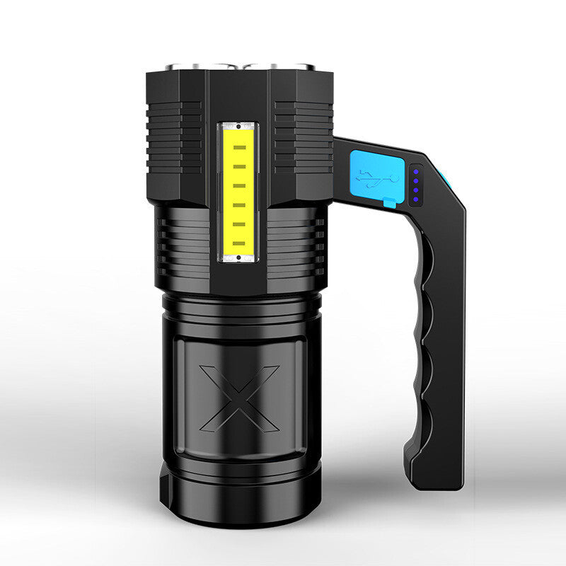 LED Flashlight USB Rechargeable Torch COB Spotlight Camping Light Emergency Lamp 4 Modes Waterproof Work Light - view 3