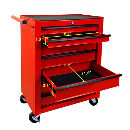 Rolling Metal Tool Chest With 7 Drawers, 20inch 7-Drawer Tool Chest Cabinet With Ball Bearing Drawer Slides - view 6