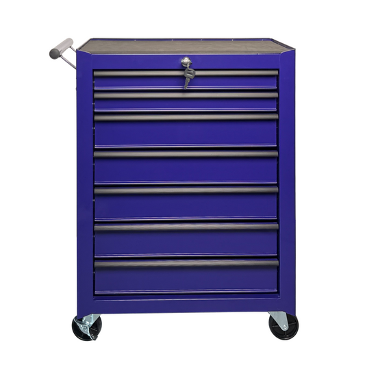 Rolling Metal Tool Chest With 7 Drawers, 20inch 7-Drawer Tool Chest Cabinet With Ball Bearing Drawer Slides