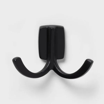 Modern Octopus Hook Matte Black: Cast Aluminum Towel Hook, Powder-Coated, 20lb Capacity