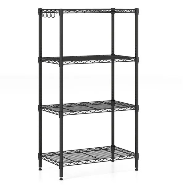 4-Tier Heavy-Duty Metal Wire Shelving, 600 Lbs Total Load Capacity With Anti-Toppling Kits For Garage & Kitchen - view 5