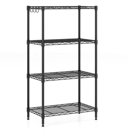 4-Tier Heavy-Duty Metal Wire Shelving, 600 Lbs Total Load Capacity With Anti-Toppling Kits For Garage & Kitchen - view 5