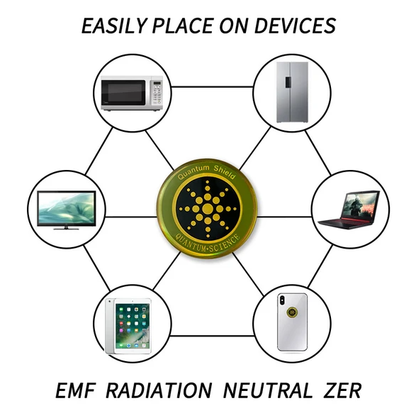 Quantum Anti Radiation Shield 5G EMF Protection - Phones Laptops - 12 Stickers - view 5