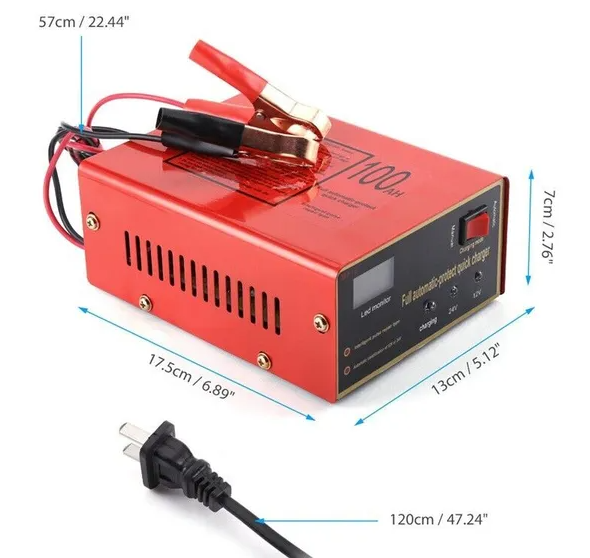 Maintenance Free Battery Charger 12V 24V 10A 140W Output For Electric Car Pro - view 3