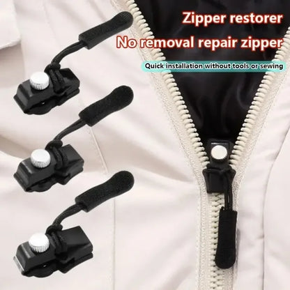 36 Zipper Repair Kit, Quick Installation Of Zipper Head, Removable Replacement Zipper Top, Exchange Plastic Zipper Pull - view 5