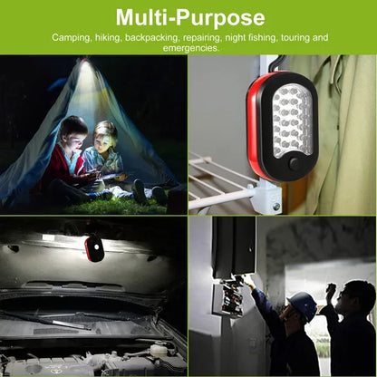 Compact Work Light 27LEDs Hang Lights Portable Magnetic Flashlight With Hook For Camping Hiking Emergency - view 10