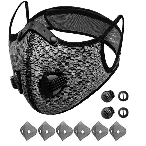 Reusable Half Face Cover Mask Respirator Anti Pollution Facepiece Sports Masks - view 3
