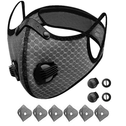 Reusable Half Face Cover Mask Respirator Anti Pollution Facepiece Sports Masks - view 3