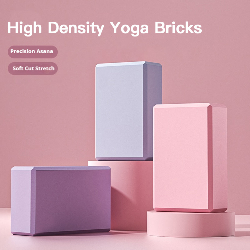 Yoga Bricks Gym Blocks Foam Brick Training Exercise Fitness Tool Yoga Bolster Pillow Cushion Stretching Body Shaping