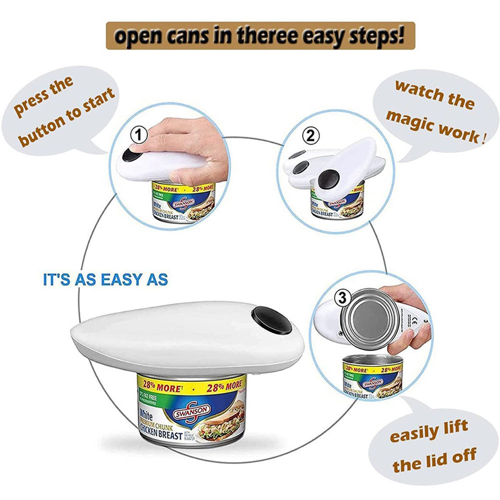 Electric Can Opener, Bottle Opener Set, 8-shaped Can Opener, Can Cap Opener Cross-border Manufacturer - view 4