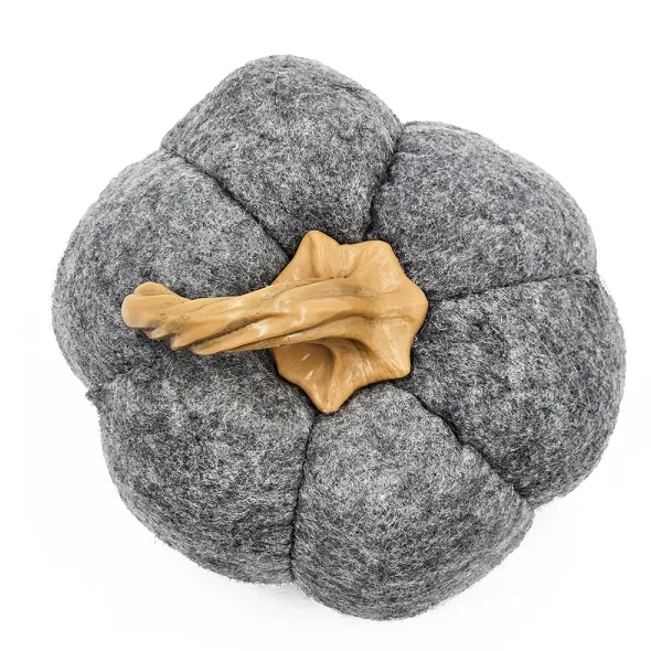 Set Of 3, 8.3x8.3x5.5 Gray Pumpkin, Pumpkin Ornament Decor For Holiday Harvest Festival Fall Festival Thanksgiving - view 6