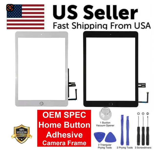 OEM SPEC Digitizer Glass Touch Screen For IPad 6 9.7 6th Gen 2018 Home Button - view 4