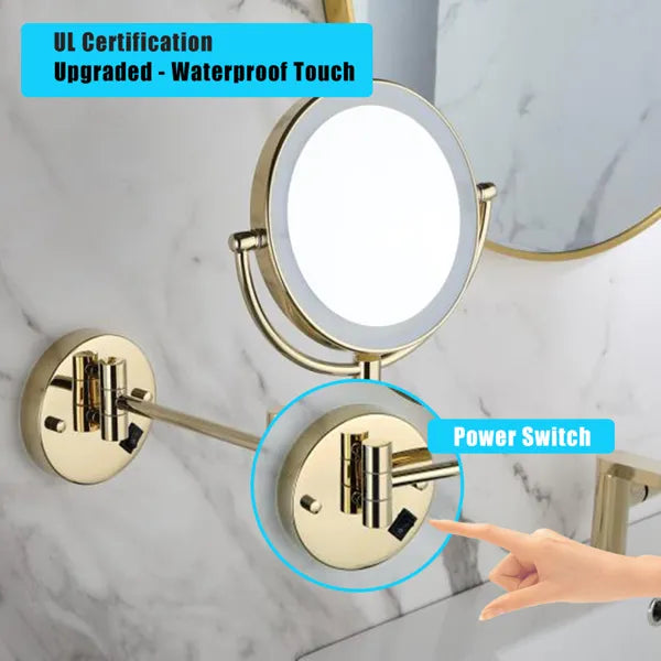 360 Degree Rotation Waterproof Button Shaving Mirror - view 2