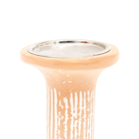 Brown EcoMix Pillar Tall Candle Holder Sustainable Candle Stand For Elegant Lighting - view 5
