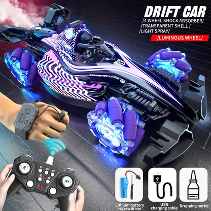Remote Control Toy Car F1 Racing Style, With Music And Light, The Tail Can Be Spray. - view 8