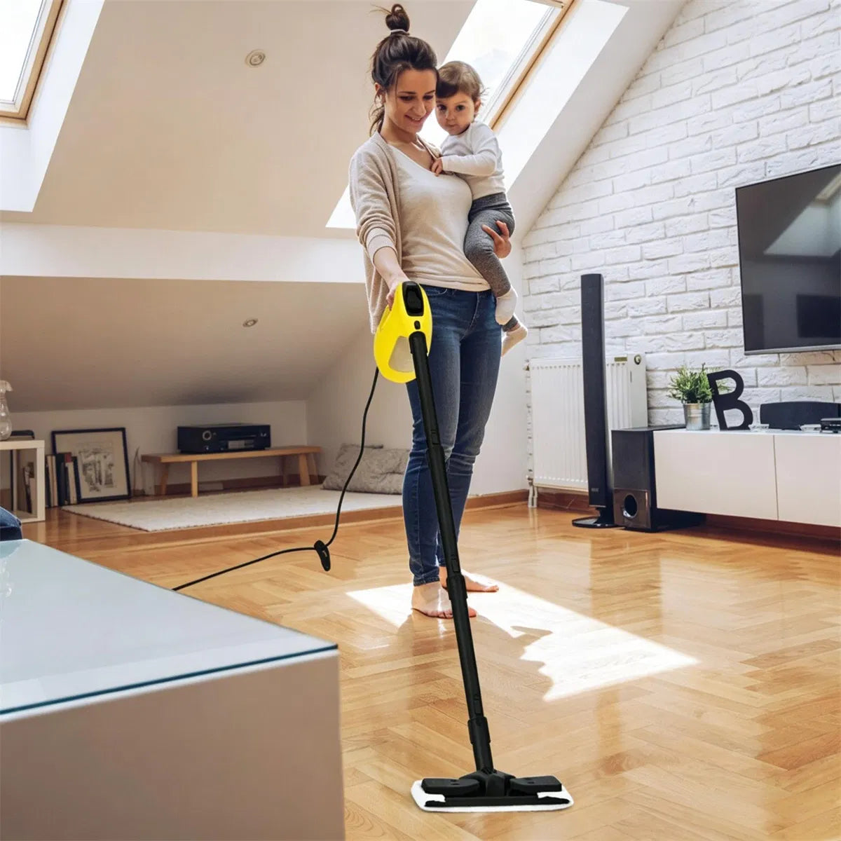 1400W Handheld Steam Cleaner, 257 High Pressure Steamer with 14-Piece Accessories, Chemical-Free Steam Mop for Kitchen - view 2