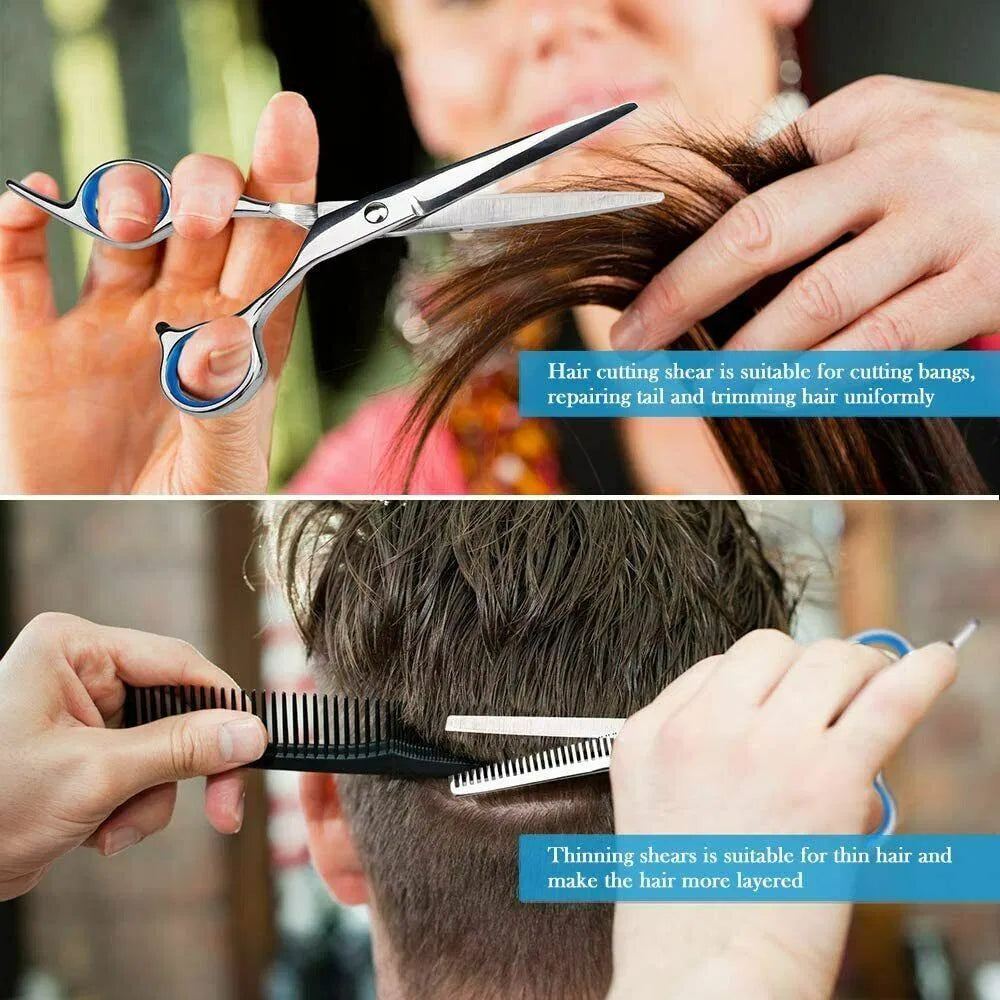 Professional Hair Cutting Thinning Scissors Barber Shears Hairdressing Salon Set - view 4