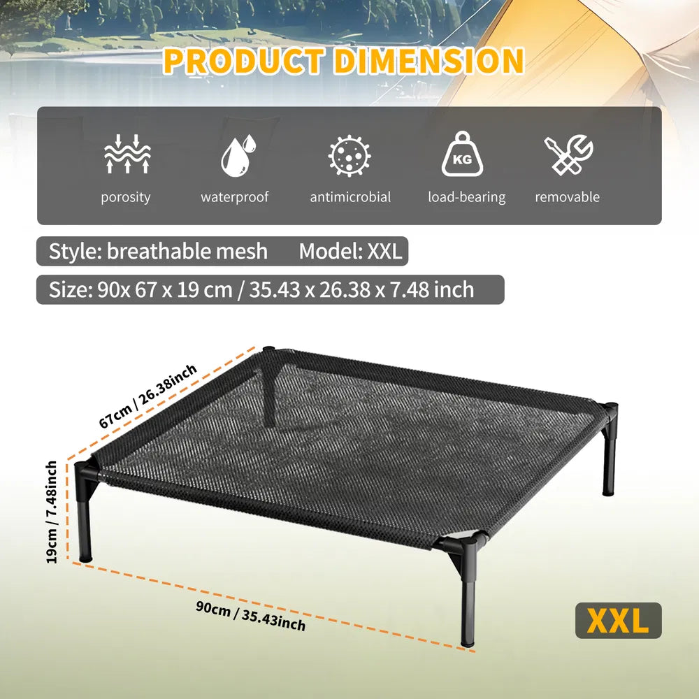 Elevated Breathable Mesh Pet Bed, Indoor&Outdoor Use, Sizes For Small To XL Pets - 2026 Must-Buy - view 4