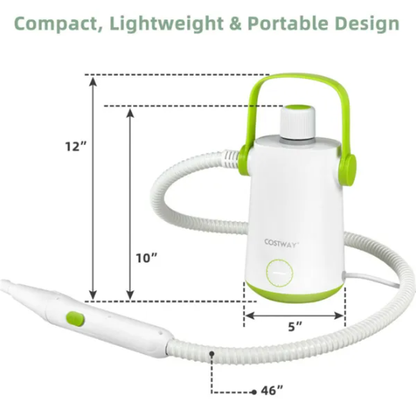 Multipurpose Steam Cleaner High-Temp Steam, 2-3 Bar Pressure, 10.2oz Tank & Continuous Cleaning