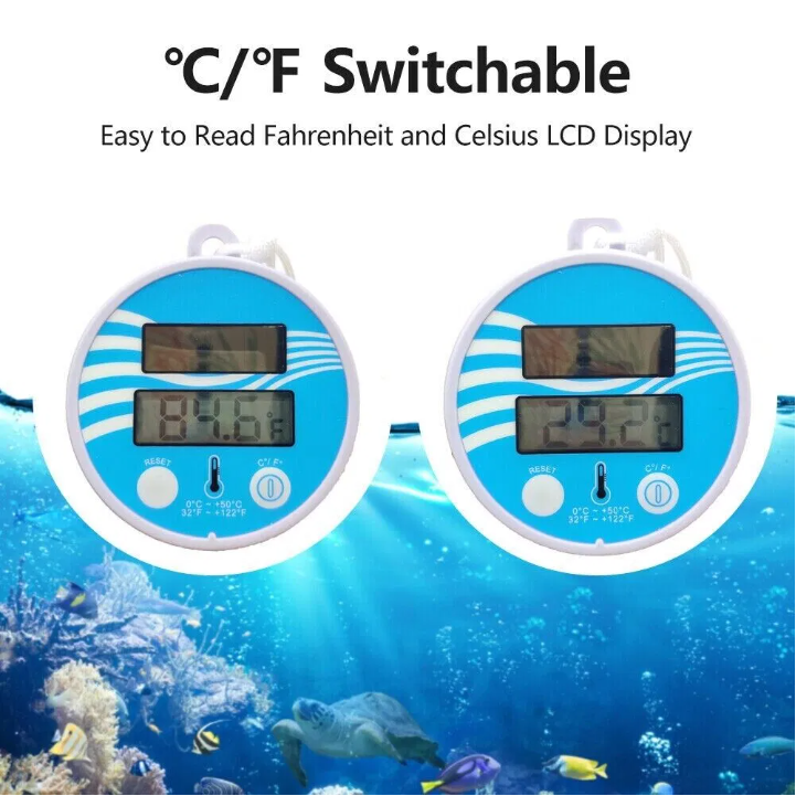 Digital Solar Powered Outdoor Floating Waterproof Rainproof Pool SPA Thermometer - view 3