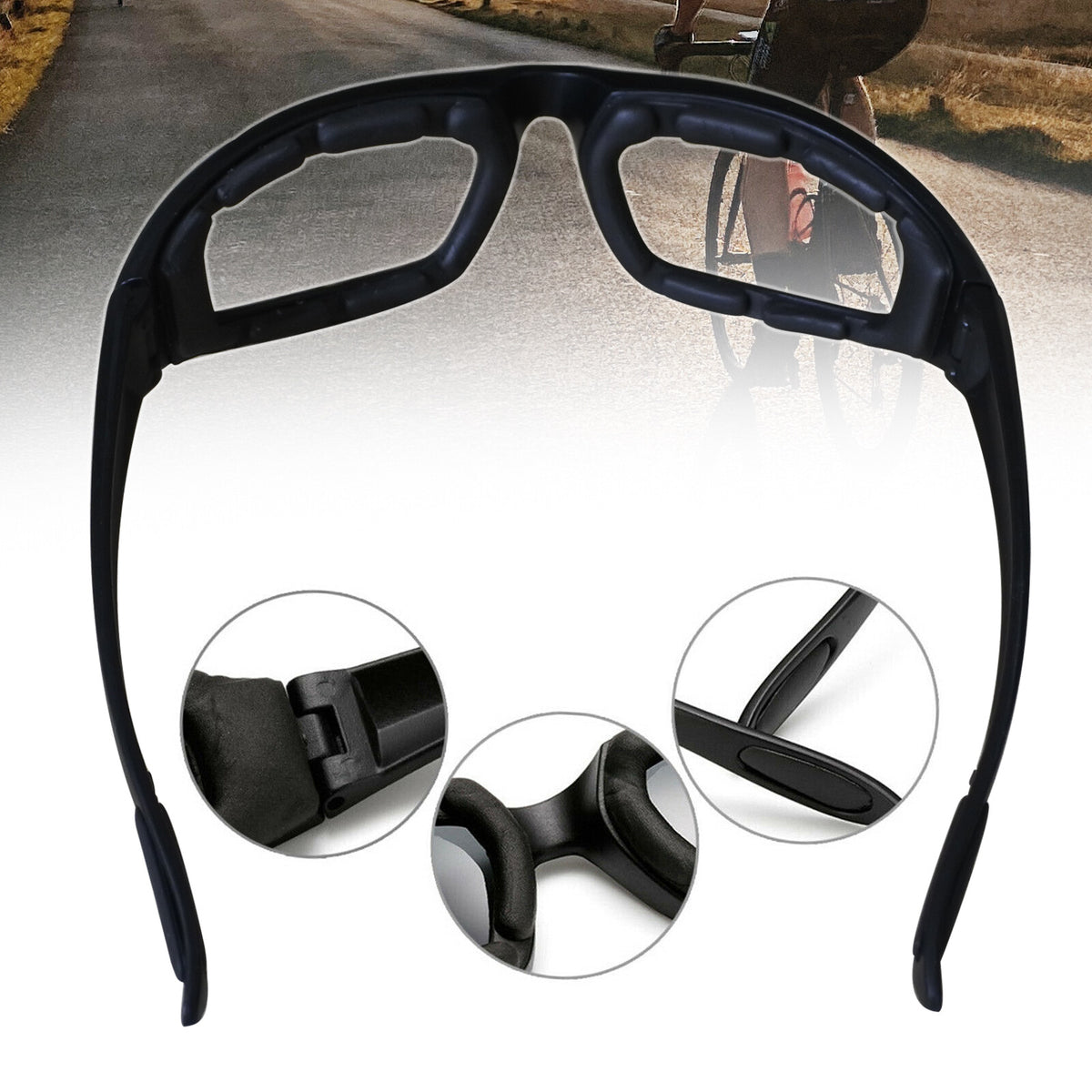 Cycling Sunglasses Chopper Outdoor Sports Glasses For Men Women Wrap Around UV400 Protection For Fishing Driving - view 4