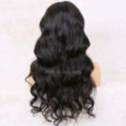 13x5 Lace Front Body Wave Middle Part Human Hair Wig Natural Color Density - view 5