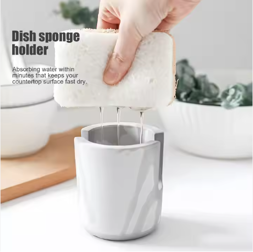 Diatom Mud Sponge Rack Kitchen & Bathroom Sink Caddy For Sponges Scrubbers - view 7