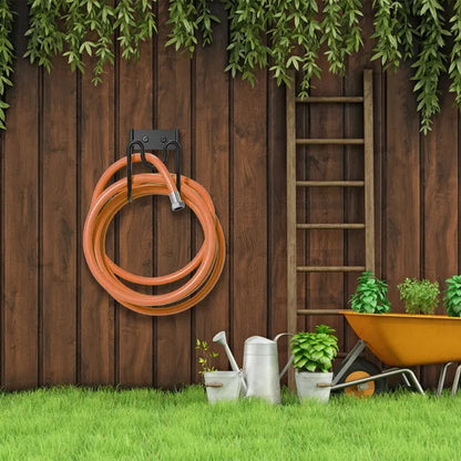 2Pack Heavy Duty Garden Hose Holder Stainless Steel Hose Hook Metal Hose Rack Reel Organizer For Water Hose Extension - view 9