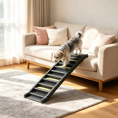 Black Folding Pet Car Ramp Foldable Dog Ramp for Large Medium Small Dogs - view 4