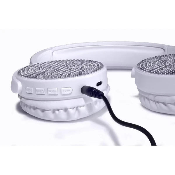 Bling Wireless / Wired Bluetooth Headphones: Adjustable Over-Ear Design - view 3