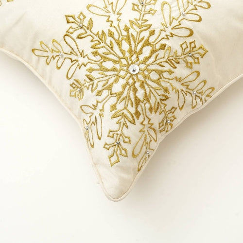 Polyester Throw Pillow With Embroidery & Bead Work Soft & Stylish Accent - view 5