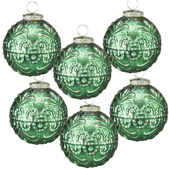 D3.9 Christmas Ball Ornaments, Glass Decorative Hanging Ball Christmas Tree Ornaments For Holiday Party Decorations - view 5