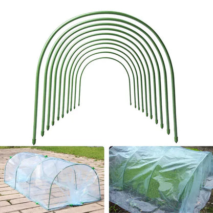 12PC 4ft*0.31inch Small Greenhouse Plastic Elbows, Garden Arch Support Accessories
