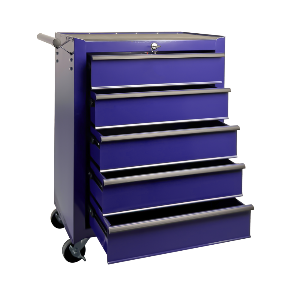 Rolling Metal Tool Chest With 5 Drawers, 20inch 5-Drawer Tool Chest Cabinet With Ball Bearing Drawer Slides - view 7
