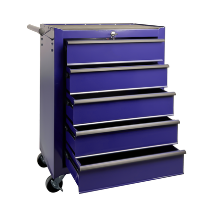 Rolling Metal Tool Chest With 5 Drawers, 20inch 5-Drawer Tool Chest Cabinet With Ball Bearing Drawer Slides - view 7